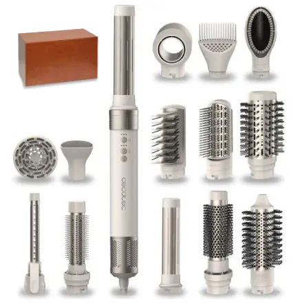 Стайлер Cecotec Bamba CeramicCare 14в1 AirGlam Champagne (CCTC-00252) - Фото 1