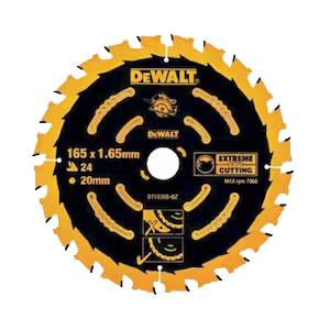 Круг отрезной по дереву DeWALT EXTREME 165х20 мм (DT10300) - Фото 1