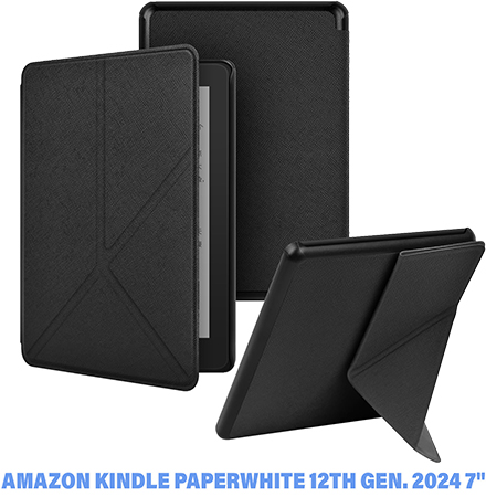Чехол для электронной книги BeCover Ultra Slim Origami for Amazon Kindle Paperwhite 12th Gen 2024 7" Black (712837) - Фото 1