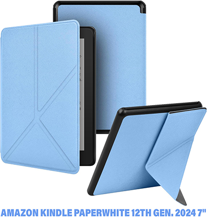 Чехол для электронной книги BeCover Ultra Slim Origami for Amazon Kindle Paperwhite 12th Gen 2024 7" Light Blue (712839) - Фото 1