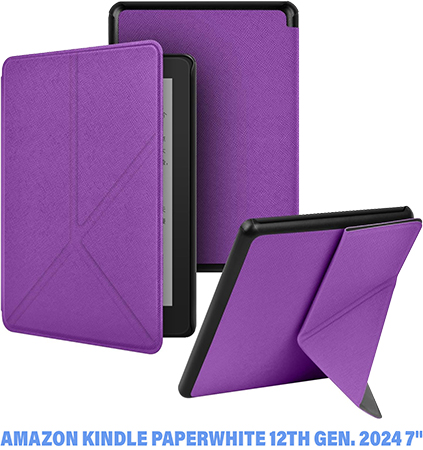 Чехол для электронной книги BeCover Ultra Slim Origami for Amazon Kindle Paperwhite 12th Gen 2024 7" Purple (712840) - Фото 1