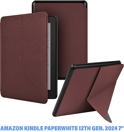 Чехол для электронной книги BeCover Ultra Slim Origami for Amazon Kindle Paperwhite 12th Gen. 2024 7" Red Wine (712842) - Фото 1