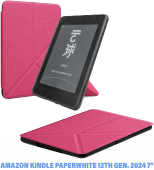Чехол для электронной книги BeCover Ultra Slim Origami for Amazon Kindle Paperwhite 12th Gen 2024 7" Hot Pink (712843) - Фото 1