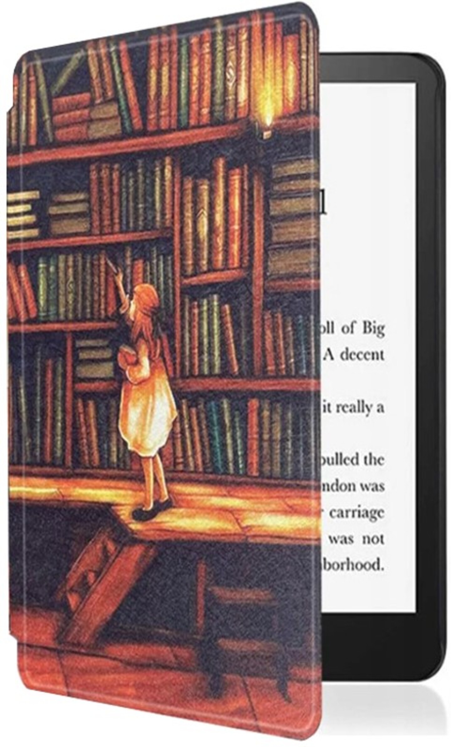 Чехол для электронной книги BeCover Smart Case for Amazon Kindle Paperwhite 12th Gen 2024 7" Library Girl (712856) - Фото 1