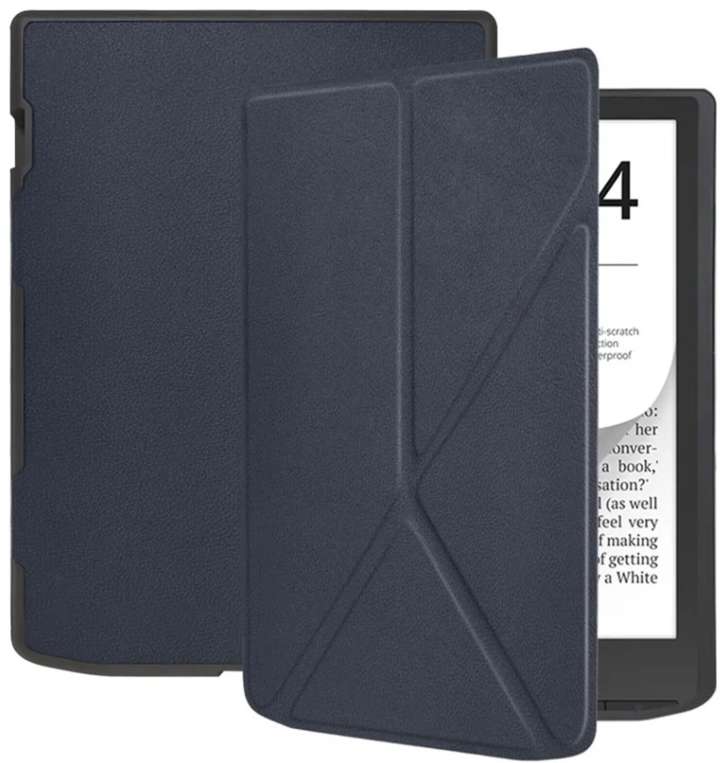 Чехол для электронной книги BeCover Ultra Slim Origami for PocketBook 743G InkPad 4/InkPad Color 2/InkPad Color 3 (7.8") Deep Blue (713083) - Фото 1