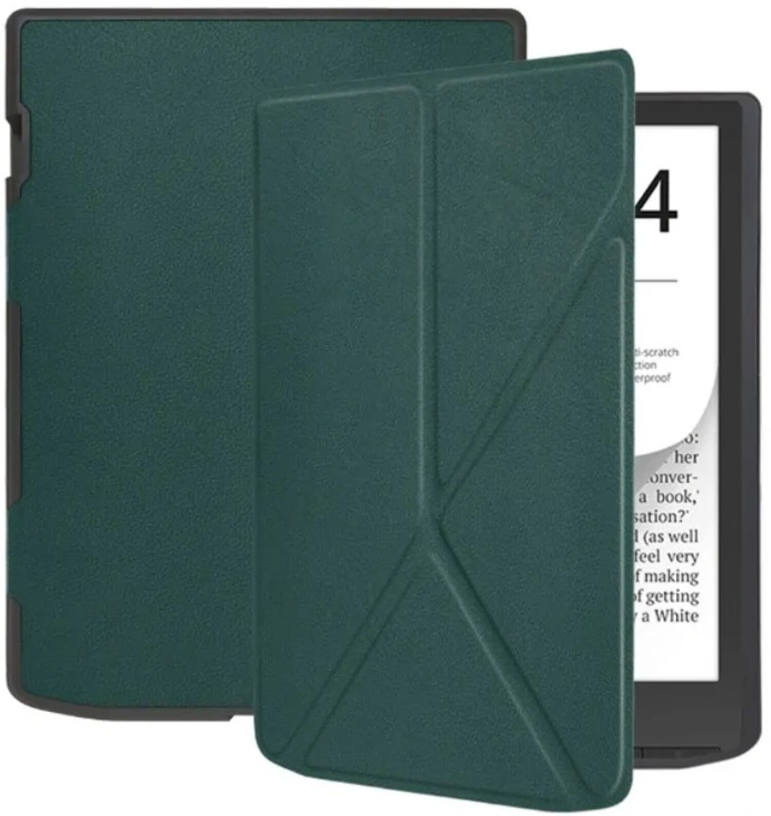Чехол для электронной книги BeCover Ultra Slim Origami for PocketBook 743G InkPad 4/InkPad Color 2/InkPad Color 3 (7.8") Dark Green (713084) - Фото 1