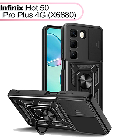 Чохол для смартфону BeCover Military for Infinix Hot 50 Pro Plus 4G (X6880) Black (713526) - Фото 1