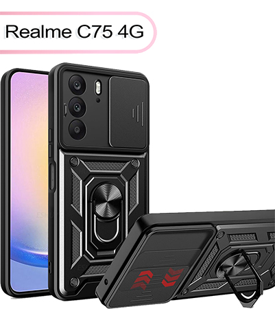 Чохол для смартфону BeCover Military for Realme C75 4G Black (713539) - Фото 1