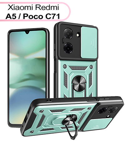 Чохол для смартфону BeCover Military for Xiaomi Redmi A5 / Poco C71 Dark Green (713545) - Фото 1