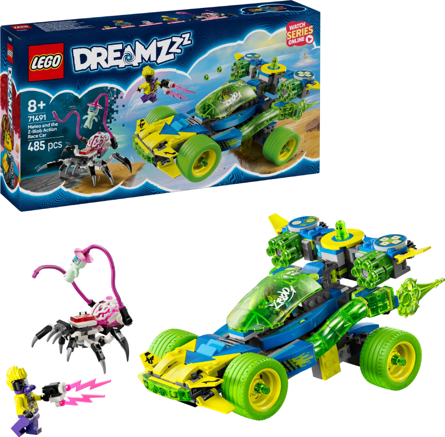 Конструктор LEGO DREAMZzz Матео и автомобиль для гонки Зет-Блоб (71491) - Фото 1
