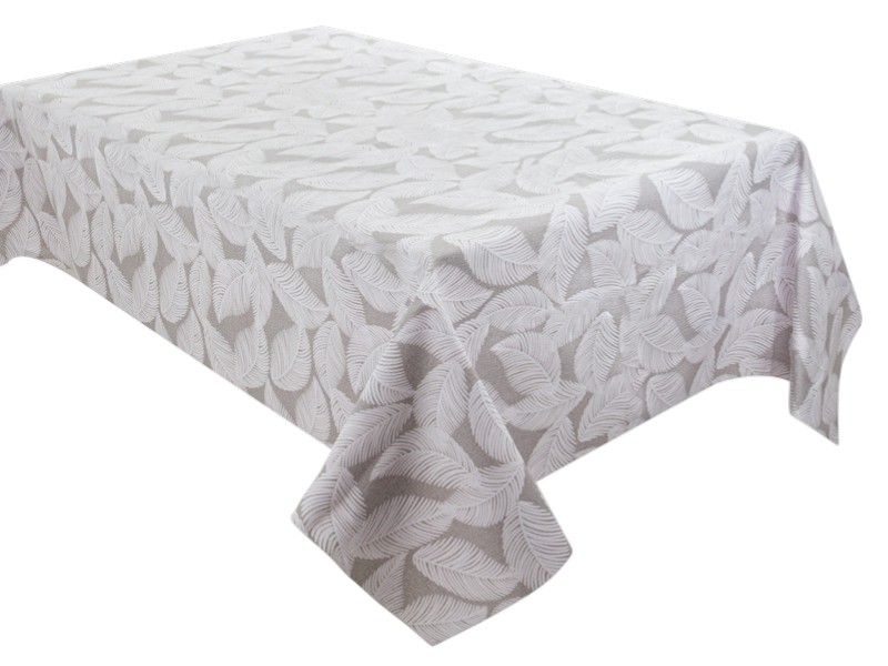 Скатертина прямокутна Lefard водовідштовхувальна Pineto gris 140х240 см (715-312) - Фото 1