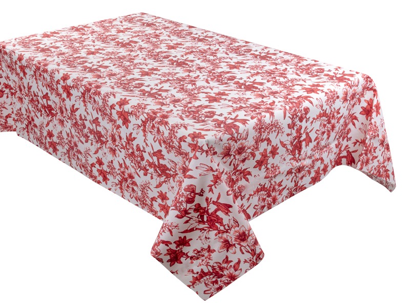 Скатерть прямоугольная Lefard водоотталкивающая Corso красный  140х180 см (715-374) - Фото 1