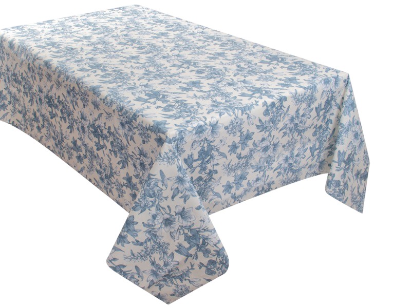 Скатерть прямоугольная Lefard Corso синий 140х240 см (715-381) - Фото 1