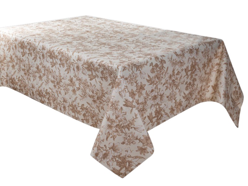Скатертина прямокутна Lefard водовідштовхувальна Corso беж 140х240 см (715-416) - Фото 1