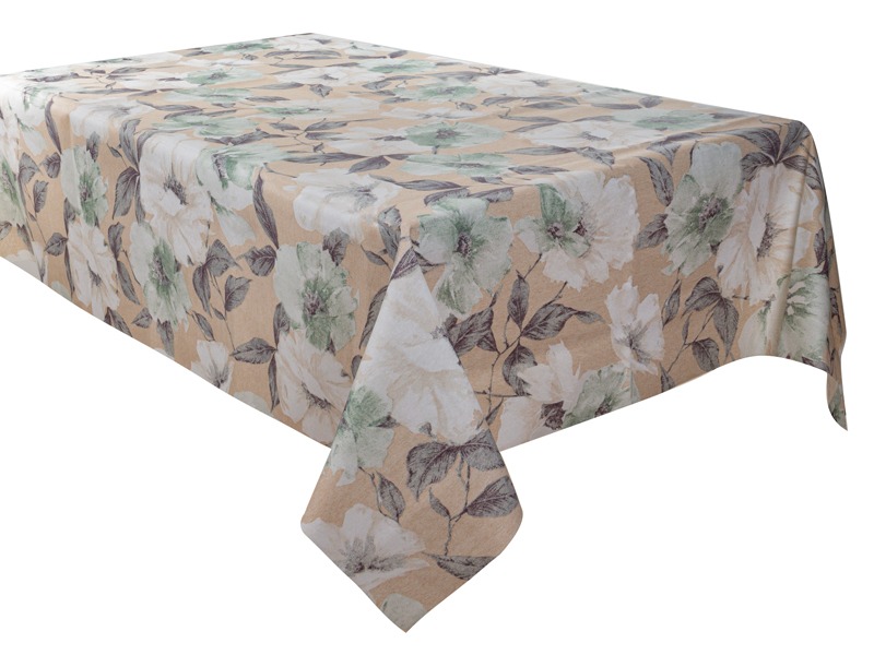 Скатертина квадратна Lefard Magic м'ята 140х140 см (715-423) - Фото 1