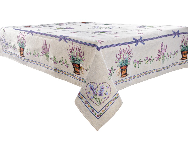 Скатертина квадратна Lefard Lilac 140х140 см (716-051) - Фото 1