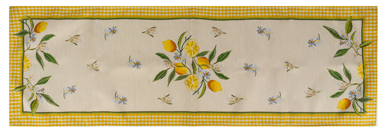 Купити Скатертина раннер Lefard Лимон 47х140 см (716-214) - Фото 1 Скатертина раннер Lefard Лимон 47х140 см (716-214) - Фото 1