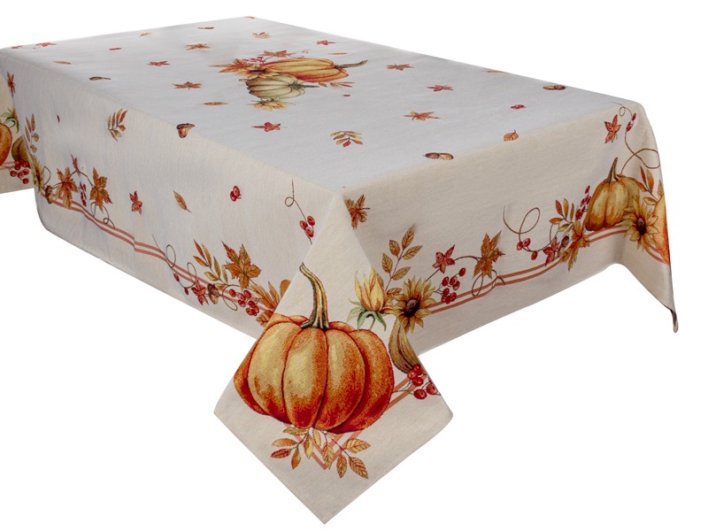 Купить Скатерть прямоугольная Lefard Тыква 140x180 см (716-220) - Фото 1 Скатерть прямоугольная Lefard Тыква 140x180 см (716-220) - Фото 1