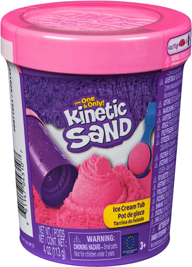 Кінетичний пісок Kinetic Sand ВЕДЕРКО МОРОЖЕНОГО 113 г в асортименті (71679) - Фото 1
