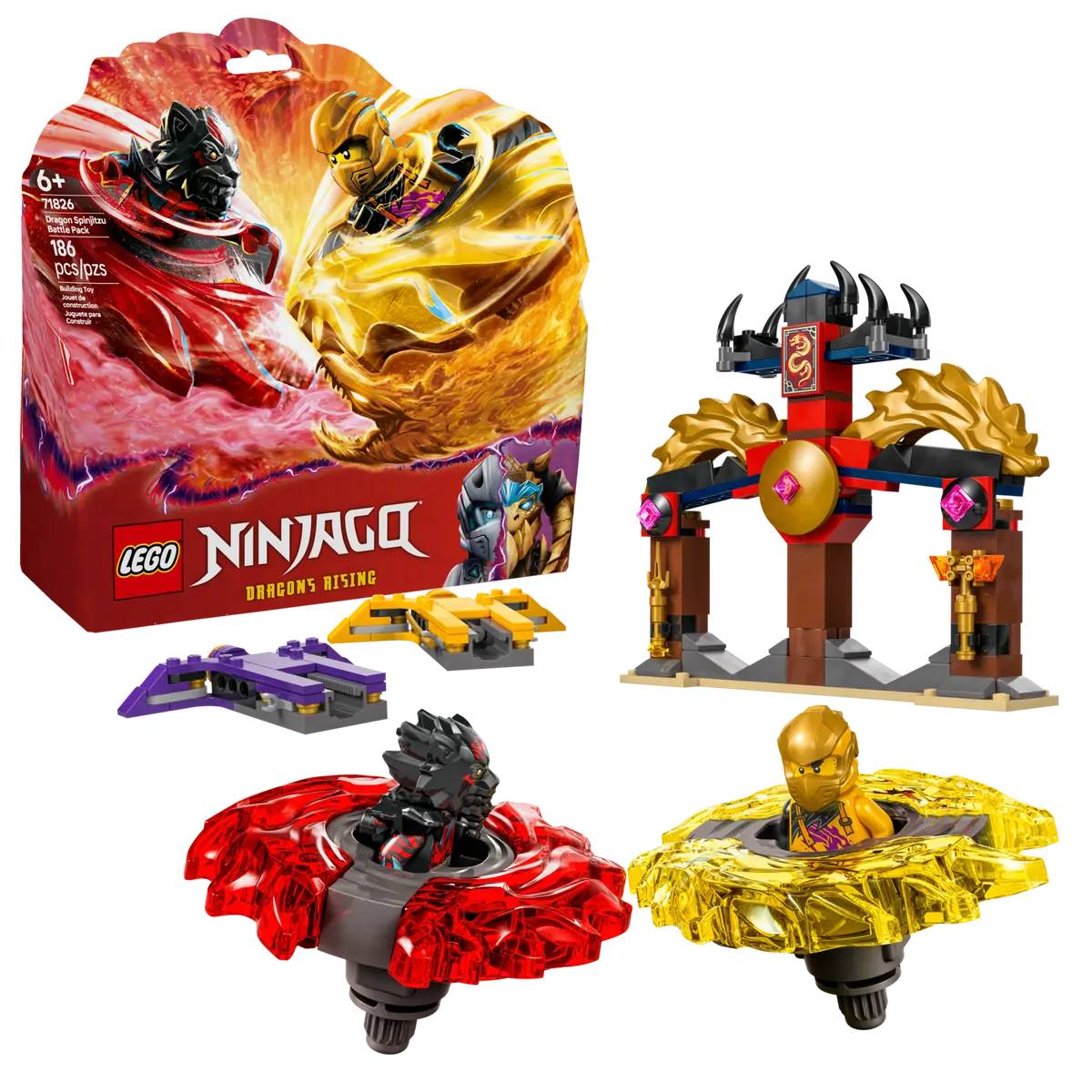 Конструктор LEGO Ninjago Боевой набор дракона Спин-джитсу (71826) - Фото 1