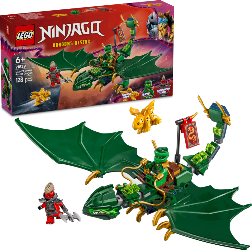 Конструктор LEGO NINJAGO Зеленый лесной дракон Ллойда (71829) - Фото 1