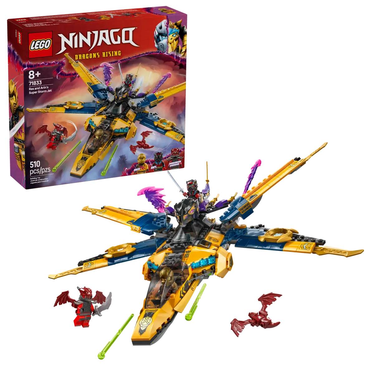 Конструктор LEGO Ninjago Суперштормовой реактивный самолет Рас и Арин (71833) - Фото 1