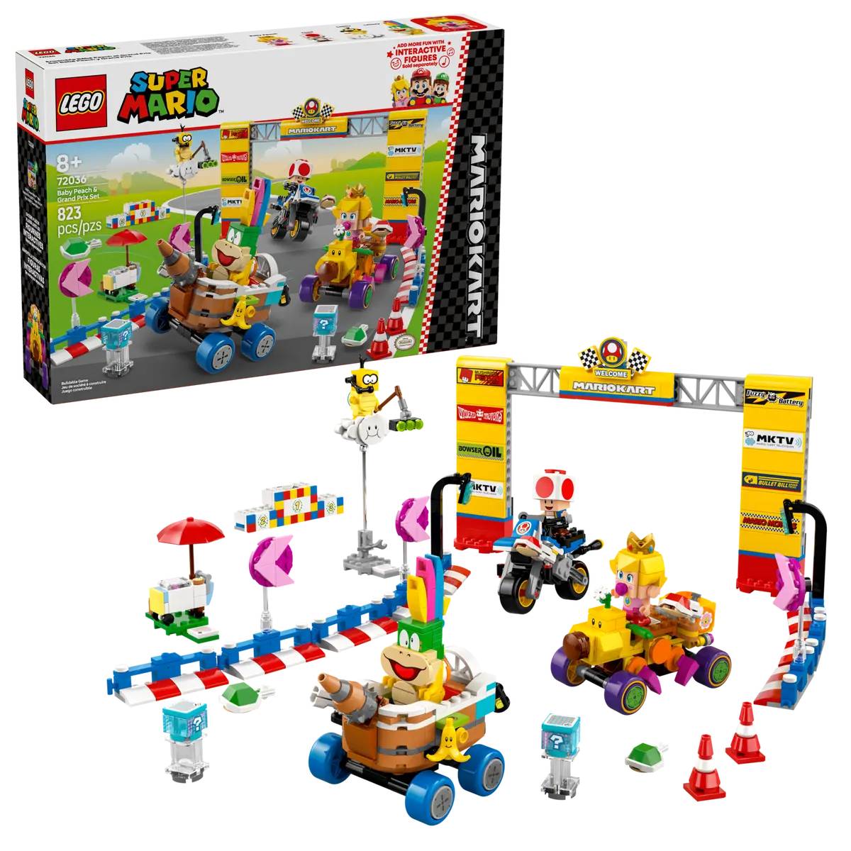 Конструктор LEGO Super Mario™ Mario Kart™ – Baby Peach & Grand Prix. Набір (72036) - Фото 1