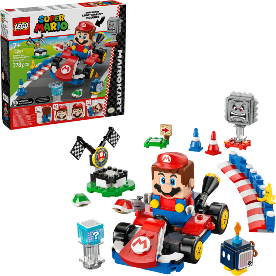 Купити Конструктор LEGO  Super Mario™ Mario Kart™ – Interactive LEGO® Mario™ та Standard Kart (72043) - Фото 1 Конструктор LEGO  Super Mario™ Mario Kart™ – Interactive LEGO® Mario™ та Standard Kart (72043) - Фото 1