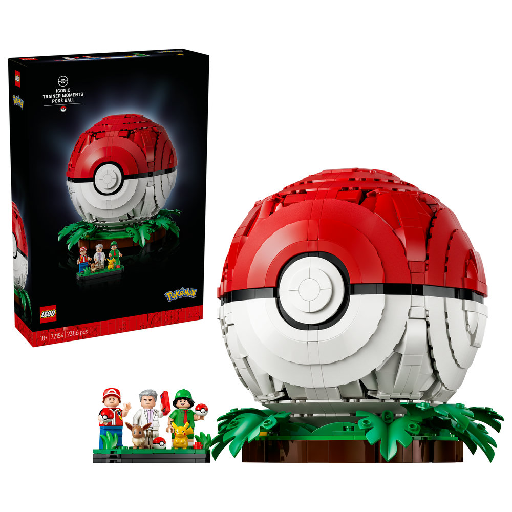 Конструктор LEGO Pokémon Покебол із знаковими моментами роботи Тренерів (72154)
