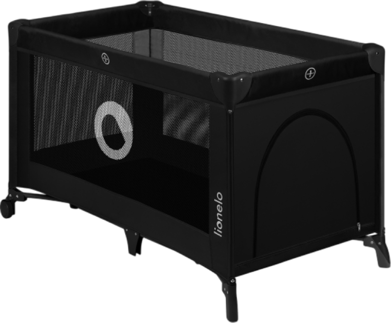 Манеж класичний Lionelo Stefi Black Carbon - Фото 1