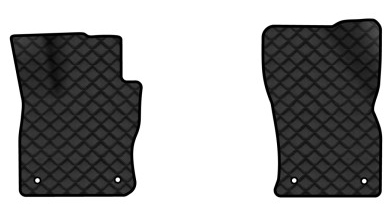 Коврики из экокожи в салон авто передние EVAtech ECO для Tiguan Allspace 7 seats Volkswagen 2016-2020 1 поколение SUV USA VW1727AN2AV4BBLB - Фото 1