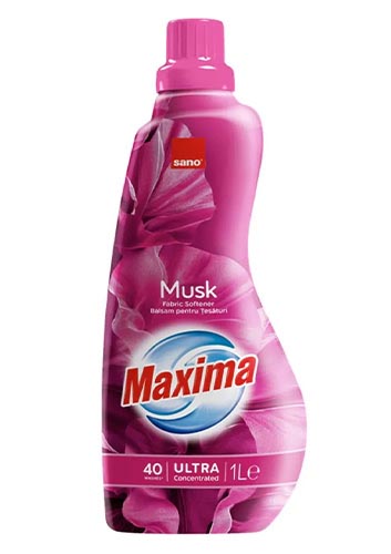 Ополаскиватель для белья Sano Суперконцентрированный смягчитель Maxima Musk 1 л (7290102992850) - Фото 1