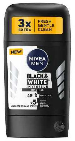 Дезодорант твердий NIVEA Black&White Original 50мл - Фото 1