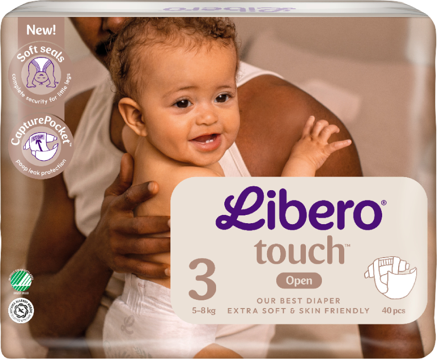 Одноразовые подгузники Libero Touch 3 40 шт. (7310361147867) - Фото 1