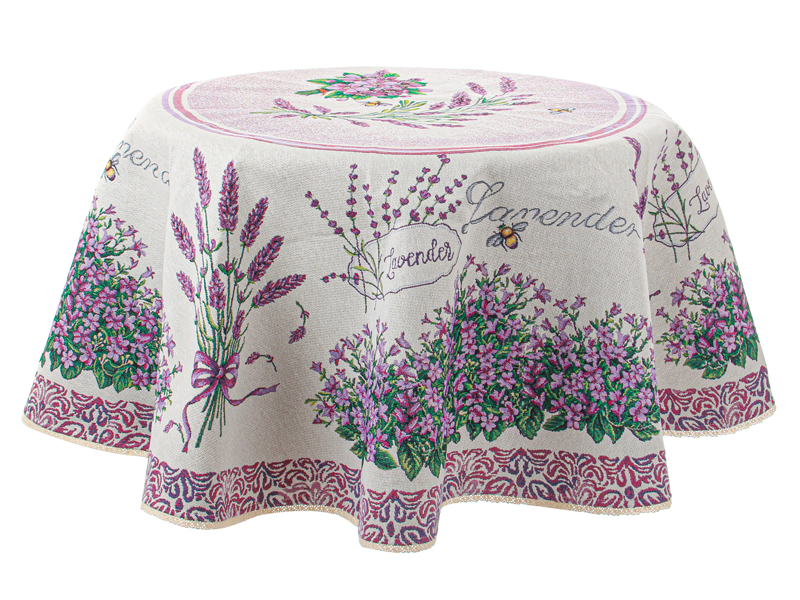 Скатертина кругла Lefard Violet 140x140 см (732-042) - Фото 1