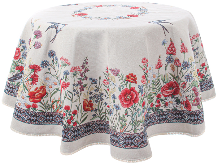 Скатертина кругла Lefard Chamomille140х140 см (732-043) - Фото 1