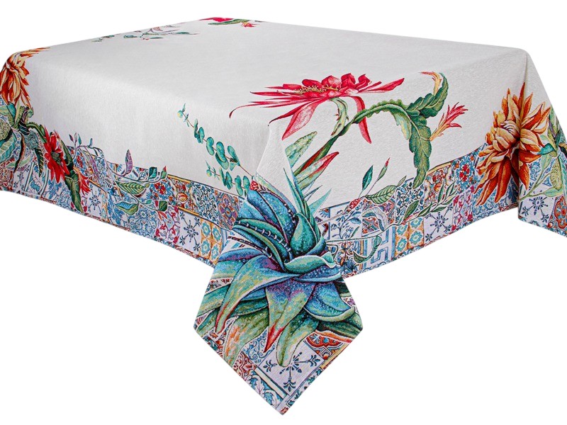 Скатертина прямокутна Lefard Bromelia 140x320 см (732-101) - Фото 1
