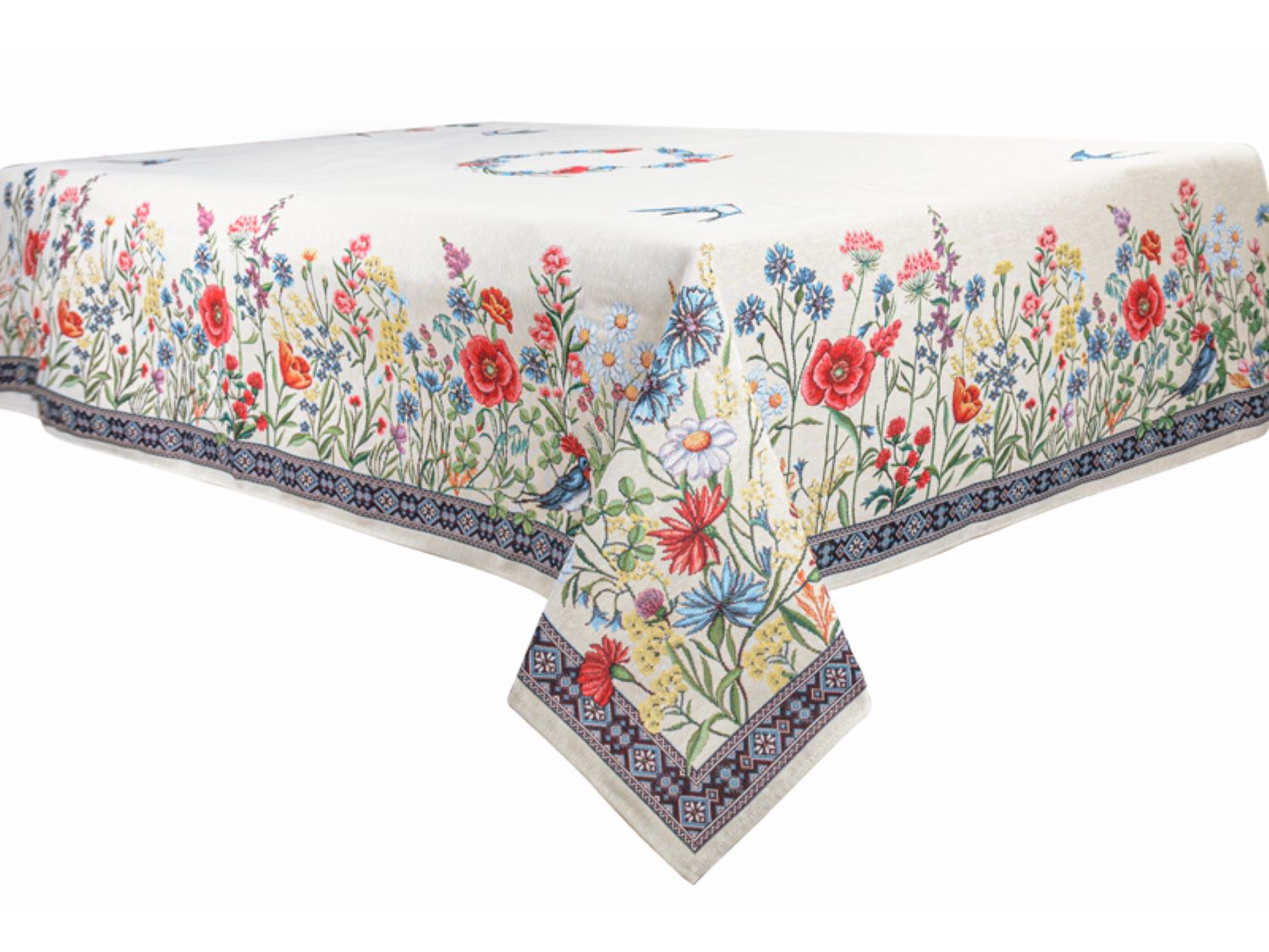 Скатерть прямоугольная Lefard Chamomille 140х320 см (732-174) - Фото 1