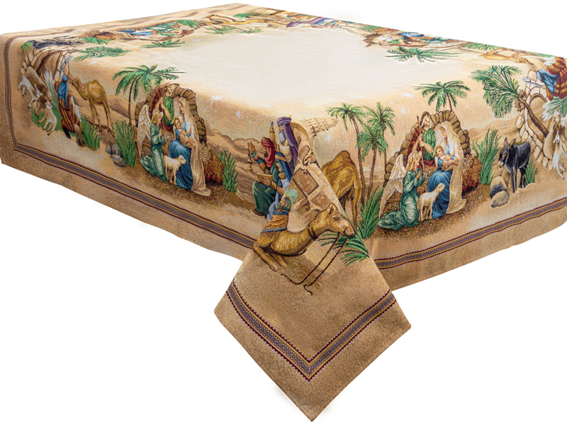 Скатертина прямокутна Lefard sagrada familia lurex 140х120 см (732-318) - Фото 1