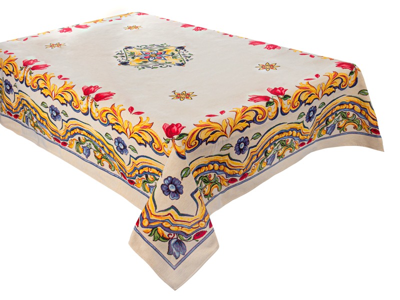 Скатерть прямоугольная Lefard azulejos 140х240 см (732-322) - Фото 1