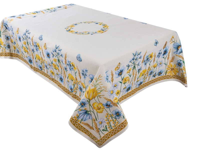 Скатертина квадратна Lefard Колоски 140x140 см (732-342) - Фото 1