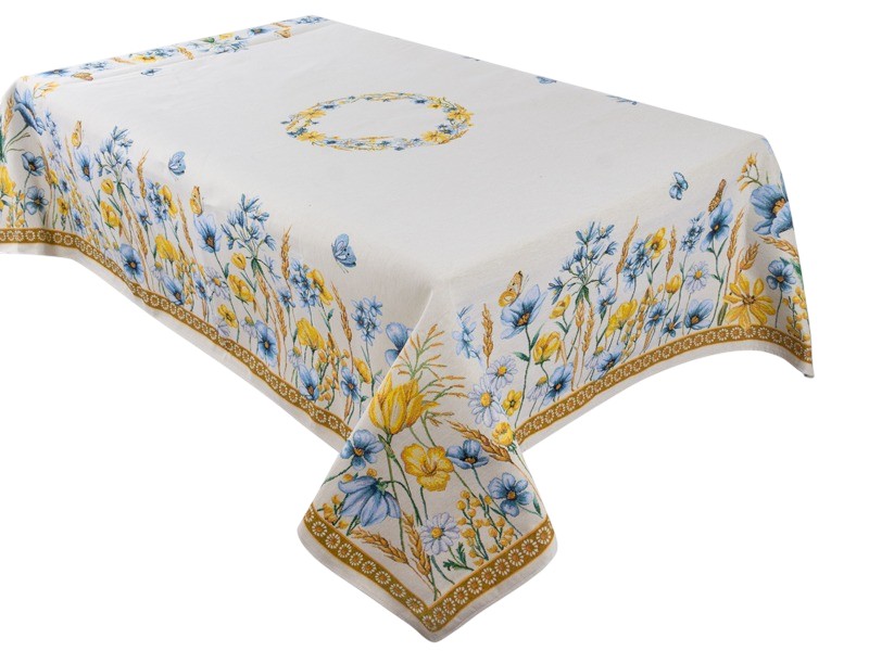 Скатертина прямокутна Lefard Колоски 140x180 см (732-343) - Фото 1