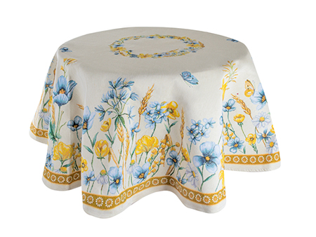 Скатертина кругла Lefard Колоски 140 см (732-347) - Фото 1