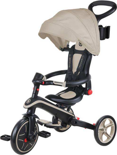 Триколісний велосипед Globber EXPLORER TRIKE FOLDABLE 4в1 Пісочний (732-466-2) - Фото 1