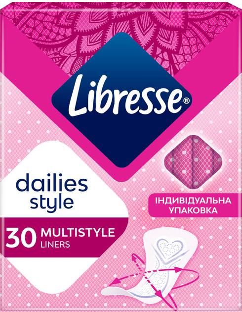 Прокладки ежедневные Libresse Dailies style Multistyle 30 (7322540678642) - Фото 1