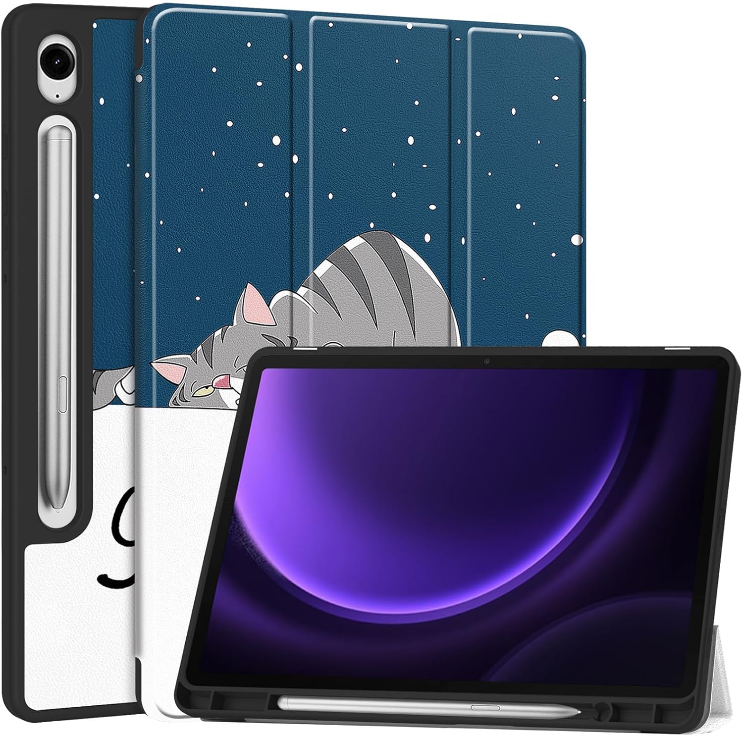Чехол для планшета BeCover Flexible TPU Mate for Samsung Galaxy Tab S10 FE (SM-X520/SM-X526) 10.9" Good Night (713271) - Фото 1