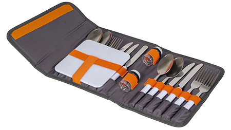 Набор столовых приборов туристических Bo-camp Picnic 16 Pieces 4 Person Grey (7504340) - Фото 1