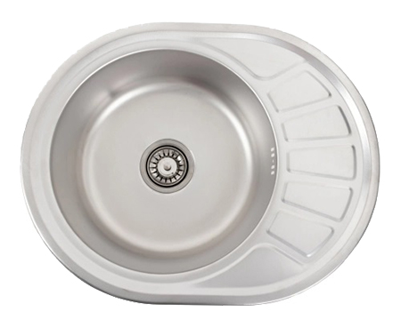 Мойка кухонная Platinum ДЕКОР 5745 (0,8/180 мм) - Фото 1