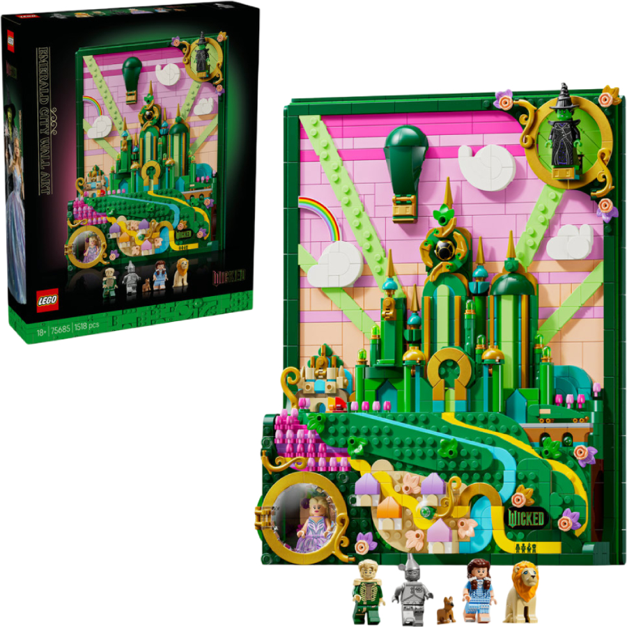 Купити Конструктор LEGO Wicked Емеральд-сіті Настінний декор (75685) - Фото 1 Конструктор LEGO Wicked Емеральд-сіті Настінний декор (75685) - Фото 1