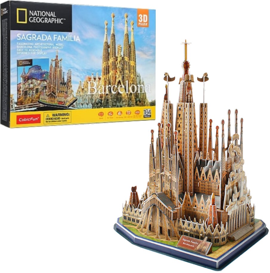 3D пазли Cubic Fun National Geographic "Храм Святого Сімейства" (DS0984h) - Фото 1